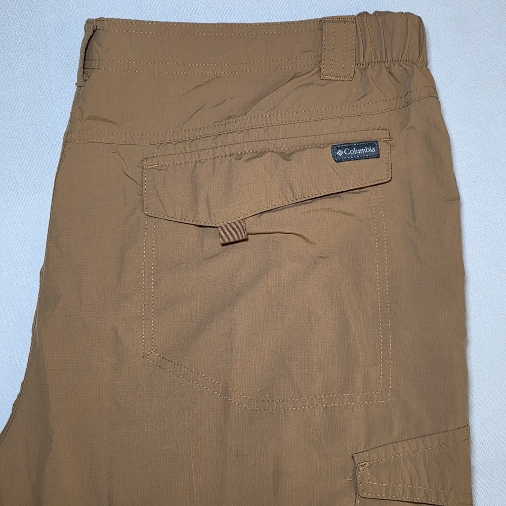 Columbia Men Omni Shade Khaki Zip Convertible Hiking Outdoor Pants 42X32 (40X31)